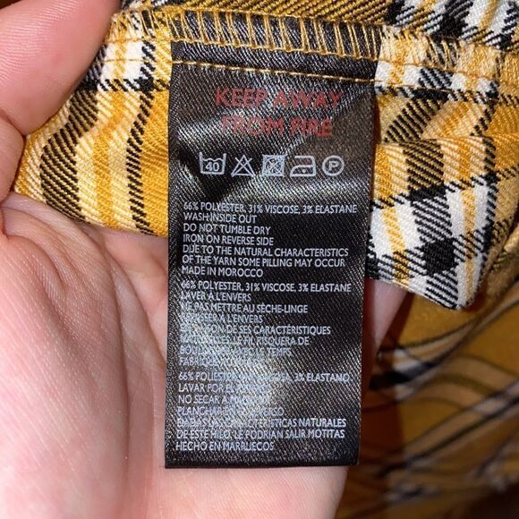 Urban Outfitters Yellow Plaid Square neck - Picture 5 of 6